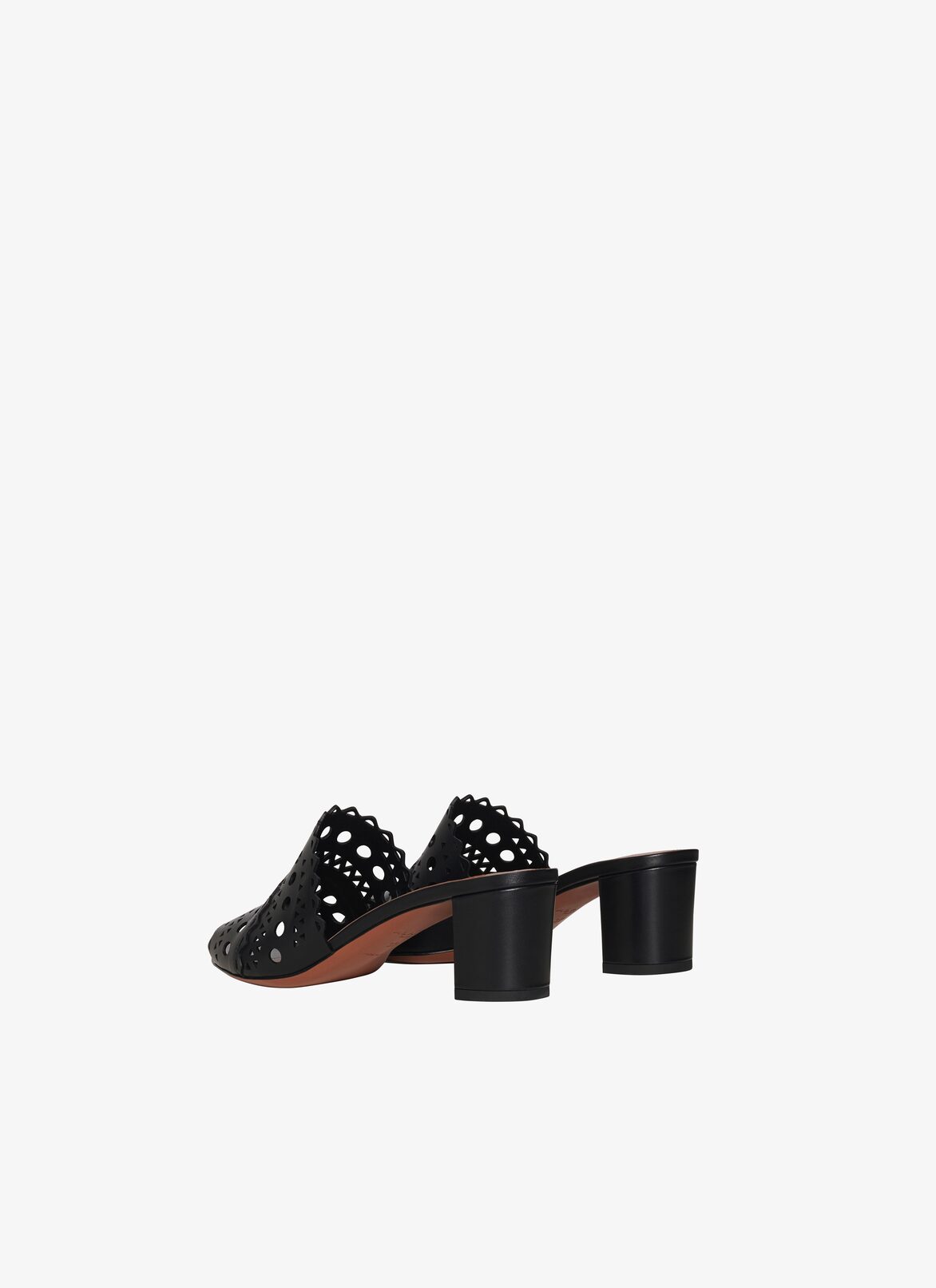 Vienne mules in vienne calfskin ALAÏA BLACK VIENNE MULES IN VIENNE CALFSKIN